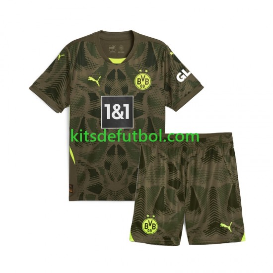 Equipación completa Niño Borussia Dortmund Portero Camiseta de local 2024-2025 Manga Corta