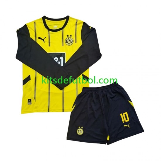 Equipación completa Niño Borussia Dortmund Julian Brandt 10 Camiseta de local 2024-2025 Manga Larga