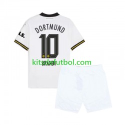 Equipación completa Niño Borussia Dortmund Julian Brandt 10 Camiseta alternativa 2024-2025 Manga Corta