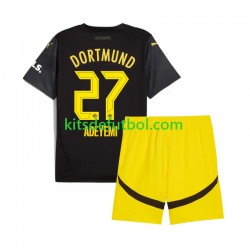 Equipación completa Niño Borussia Dortmund Karim Adeyemi 27 Camiseta de visitante 2024-2025 Manga Corta