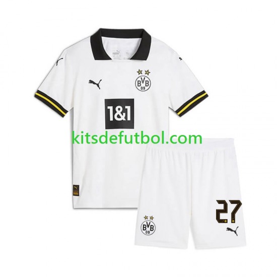Equipación completa Niño Borussia Dortmund Karim Adeyemi 27 Camiseta alternativa 2024-2025 Manga Corta