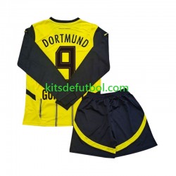 Equipación completa Niño Borussia Dortmund Serhou Guirassy 9 Camiseta de local 2024-2025 Manga Larga