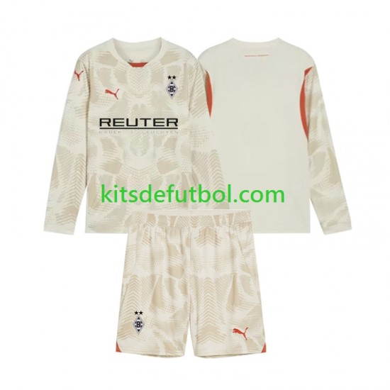 Equipación completa Niño Borussia Mönchengladbach Portero Camiseta de local 2024-2025 Manga Larga