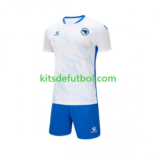 Equipación completa Niño Bosnia y Herzegovina 2023 Camiseta de visitante Manga Corta