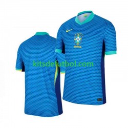 Brasil Copa America 2024 Hombre Camiseta de visitante Manga Corta
