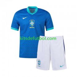 Equipación completa Niño Brasil Copa America 2024 Camiseta de visitante Manga Corta