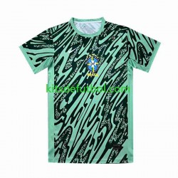Brasil Portero Copa America 2024 Hombre Camiseta Verde alternativa Manga Corta