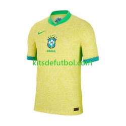 Brasil Copa America 2024 Hombre Camiseta de local Manga Corta