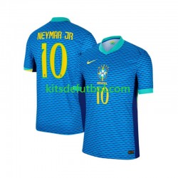Brasil Neymar JR 10 2024 Hombre Camiseta de visitante Manga Corta