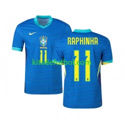 Brasil RAPHINHA 11 2024 Hombre Camiseta de visitante Manga Corta