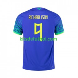 Brasil RICHARLISON 9 2022 Hombre Camiseta de visitante Manga Corta