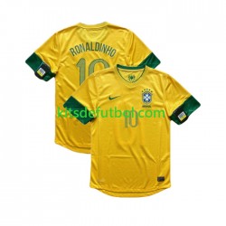 Brasil RONALDINHO 10 Retro 2012 Hombre Camiseta de local Manga Corta