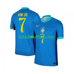 Brasil Vinicius Junior 7 2024 Hombre Camiseta de visitante Manga Corta