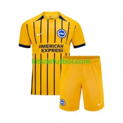 Equipación completa Niño Brighton Hove Albion Camiseta de visitante 2024-2025 Manga Corta