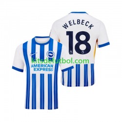 Brighton Hove Albion WELBECK 18 Hombre Camiseta de local 2024-2025 Manga Corta