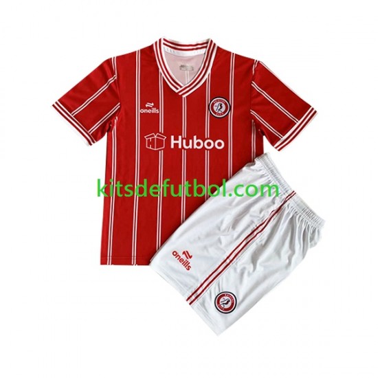 Equipación completa Niño Bristol City Camiseta de local 2023-2024 Manga Corta