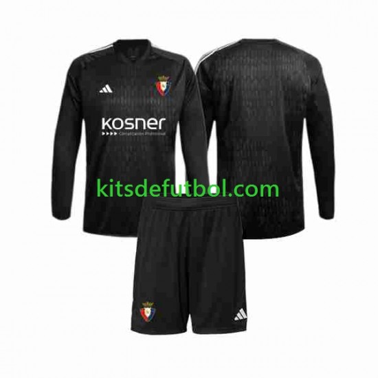 Equipación completa Niño CA Osasuna Portero Camiseta de visitante 2023-2024 Manga Larga