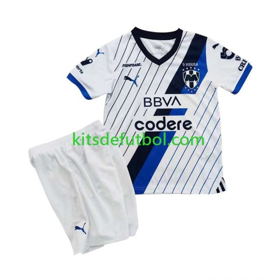 Equipación completa Niño CF Monterrey Camiseta de visitante 2023-2024 Manga Corta
