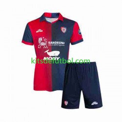 Equipación completa Niño Cagliari Camiseta de local 2023-2024 Manga Corta