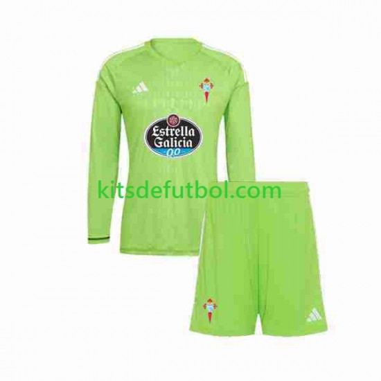 Equipación completa Niño Celta de Vigo Portero Camiseta de local 2023-2024 Manga Larga
