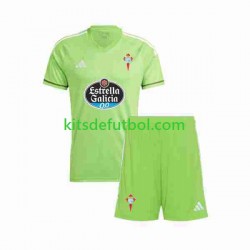 Equipación completa Niño Celta de Vigo Portero Camiseta de local 2023-2024 Manga Corta