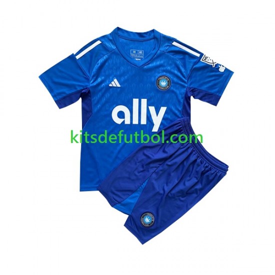 Equipación completa Niño Charlotte FC Portero 2023 Camiseta de visitante Manga Corta
