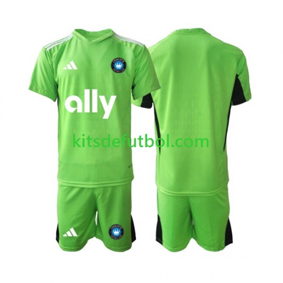 Equipación completa Niño Charlotte FC Portero Camiseta de local 2023-2024 Manga Corta