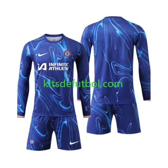 Equipación completa Niño Chelsea Camiseta de local 2024-2025 Manga Larga