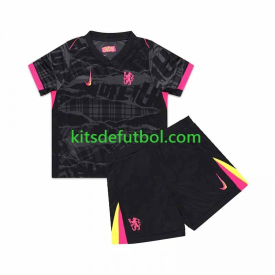 Equipación completa Niño Chelsea Camiseta alternativa 2024-2025 Manga Corta