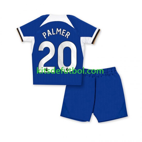 Equipación completa Niño Chelsea Cole Palmer 20 Camiseta Azul de local 2023-2024 Manga Corta