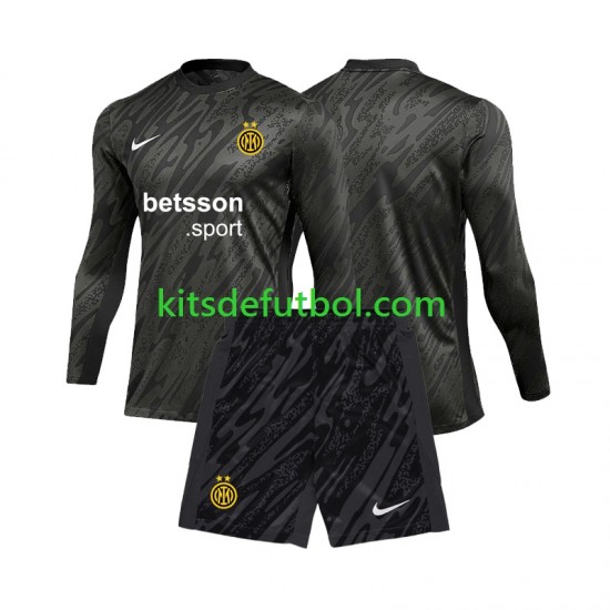 Equipación completa Niño Chelsea Portero Camiseta de visitante 2024-2025 Manga Larga