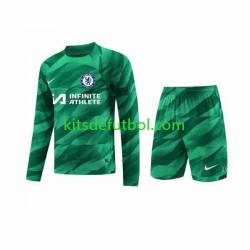Equipación completa Niño Chelsea Portero Camiseta alternativa 2023-2024 Manga Larga