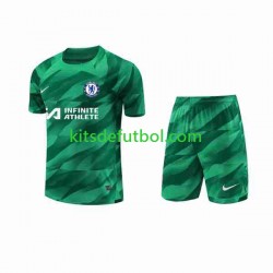 Equipación completa Niño Chelsea Portero Camiseta alternativa 2023-2024 Manga Corta