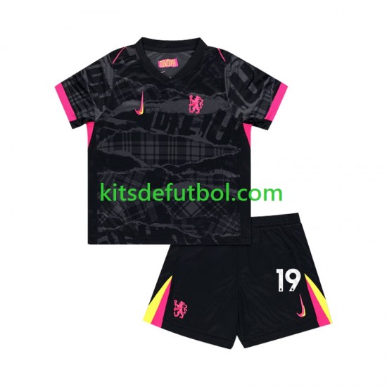 Equipación completa Niño Chelsea Jadon Sancho 19 Camiseta alternativa 2024-2025 Manga Corta