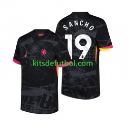 Chelsea Jadon Sancho 19 Hombre Camiseta alternativa 2024-2025 Manga Corta