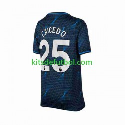 Chelsea Moises Caicedo 25 Hombre Camiseta de visitante 2023-2024 Manga Corta