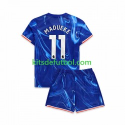 Equipación completa Niño Chelsea Noni Madueke 11 Camiseta de local 2024-2025 Manga Corta