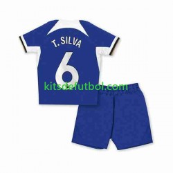 Equipación completa Niño Chelsea T.SILVA 6 Camiseta de local 2023-2024 Manga Corta