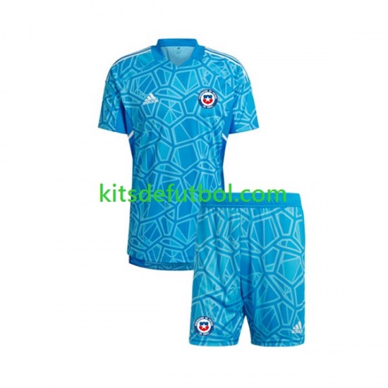 Equipación completa Niño Chile Portero 2022 Camiseta de local Manga Corta