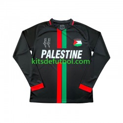 Club Deportivo Palestino Center Stripre Hombre Camiseta de local 2024-2025 Manga Larga