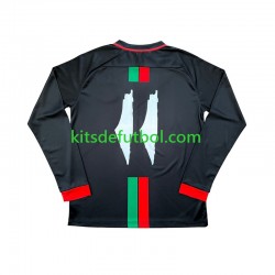 Club Deportivo Palestino Center Stripre Hombre Camiseta de local 2024-2025 Manga Larga