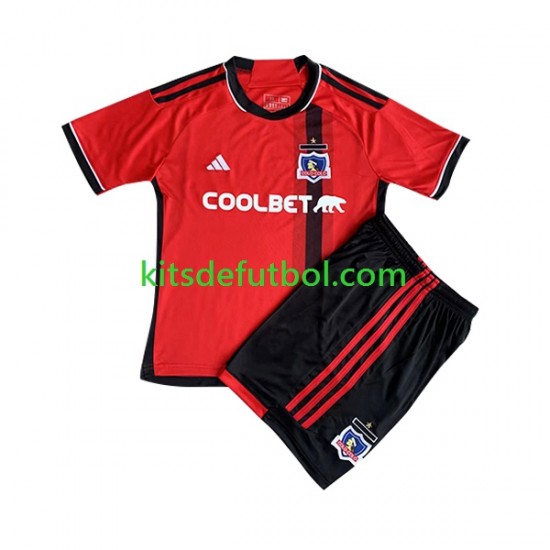 Equipación completa Niño Colo-Colo 2023 Camiseta de visitante Manga Corta