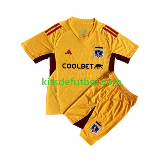 Equipación completa Niño Colo-Colo Portero 2023 Camiseta de local Manga Corta