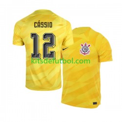 Corinthians Portero Cassio 12 Hombre Camiseta de visitante 2023-2024 Manga Corta
