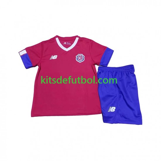 Equipación completa Niño Costa Rica World Cup 2022 Camiseta de local Manga Corta