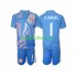 Equipación completa Niño Costa Rica Portero Keylor Navas 1 2024 Camiseta Azul de local Manga Corta