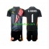 Equipación completa Niño Costa Rica Portero Keylor Navas 1 2024 Camiseta Negro alternativa Manga Corta