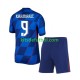 Equipación completa Niño Croacia Andrej Kramaric 9 Euro 2024 Camiseta de visitante Manga Corta