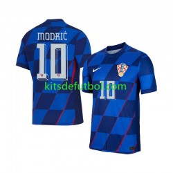 Croacia Luca Modric 10 Euro 2024 Hombre Camiseta de visitante Manga Corta