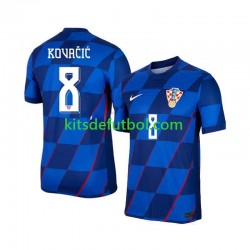 Croacia Mateo Kovacic 8 Euro 2024 Hombre Camiseta de visitante Manga Corta